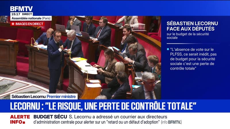 Sébastien Lecornu : l'absence d'un budget conduirait "à une perte de contrôle total du pilotage de la Sécurité sociale"