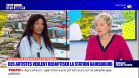 "La mairie des Lilas s'est dite de notre côté", dit Cécile Cée, co-autrice d'une pétition contre la station Serge Gainsbourg
