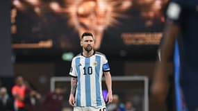 Lionel Messi en finale de la Coupe du monde face à la France, le 18 décembre 2022.