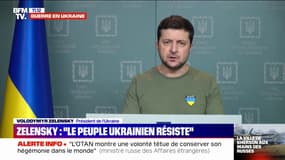"On résiste": Volodymyr Zelensky affirme que la Russie "n'arrive pas" à conquérir l'Ukraine