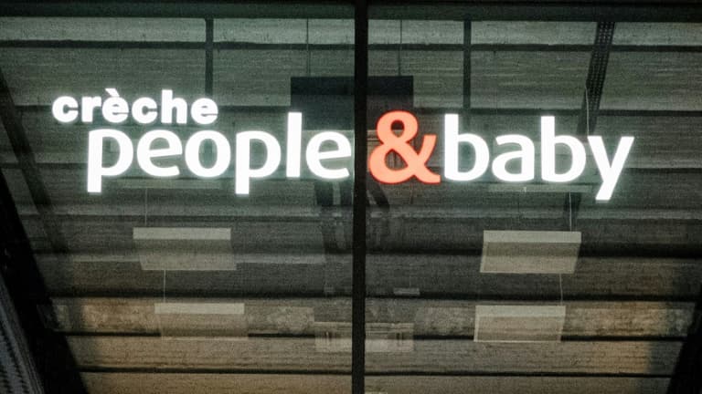 Le logo d'un crèche People&Baby. (photo d'illustration)
