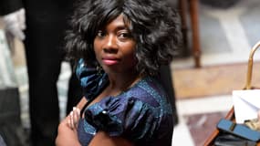 Daniele Obono, député français du parti de gauche La France Insoumise (LFI), à l'Assemblée nationale française à Paris, le 18 juillet 2024.