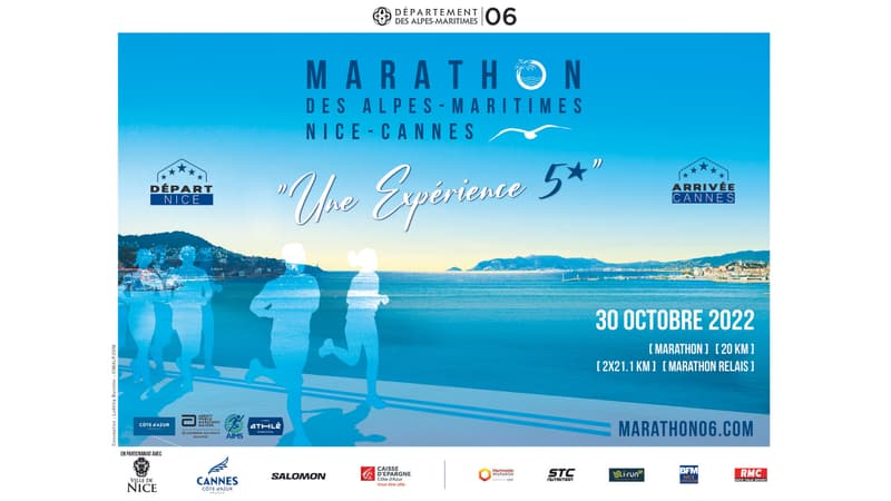 MARATHON DES ALPES-MARITIMES NICE-CANNES EN PARTENARIAT AVEC BFM NICE COTE D'AZUR