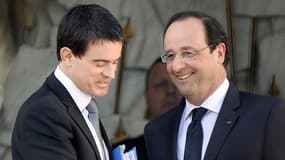 Manuel Valls et François Hollande à l'Elysée