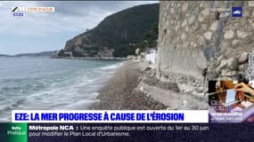 Alpes-Maritimes: à Eze, la mer progresse à cause de l'érosion 