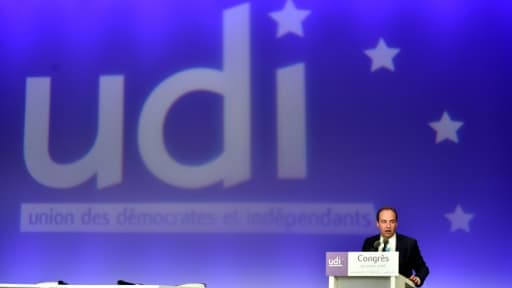 Jean-Christophe Lagarde, président de l'UDI, le 20 mars 2016 à Versailles en région parisienne