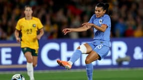 Kenza Dali lors d'Australie-France, à Melbourne le 14 juillet 2023