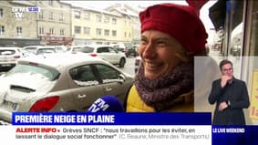 "Ces flocons sont les bienvenus": les premières neiges sont arrivées en plaine à Yssingeaux en Haute-Loire