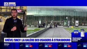 Grève SNCF: la galère des usagers à Strasbourg