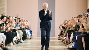 Giorgio Armani lors de la fashion Week à Paris, le 2 juillet 2019.