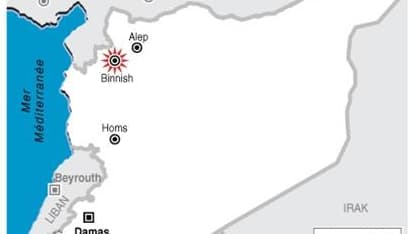 L'ARMÉE SYRIENNE PÉNÈTRE DANS LA VILLE DE BINNISH, PRÈS DE LA FRONTIÈRE TURQUE