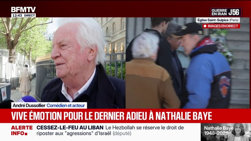 Obsèques de Nathalie Baye: "L'élégance, le sourire, la joie, la gaité c'était tout à fait elle", témoigne André Dussollier