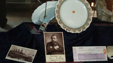 Des reliques issues de l'épave du Titanic, photographiées en 2010.