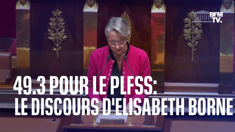 Budget de la Sécurité sociale: Elisabeth Borne déclenche le 49.3, son discours en intégralité