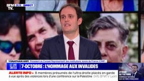 7 octobre: Yonathan Arfi, président du Crif, appelle les élus LFI à "réévaluer leur présence" à la cérémonie d'hommage aux victimes françaises