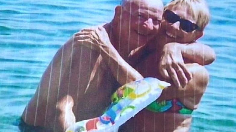 Alain Dumortier et sa femme en vacances.