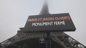La tour Eiffel ce jeudi 5 décembre