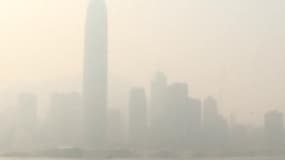 La skyline de Hong Kong disparaît sous la pollution