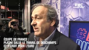  Équipe de France : Platini salue le travail de Deschamps et y croit pour l’Euro