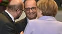 François Hollande et Angela Merkel espèrent un accord pour samedi. 