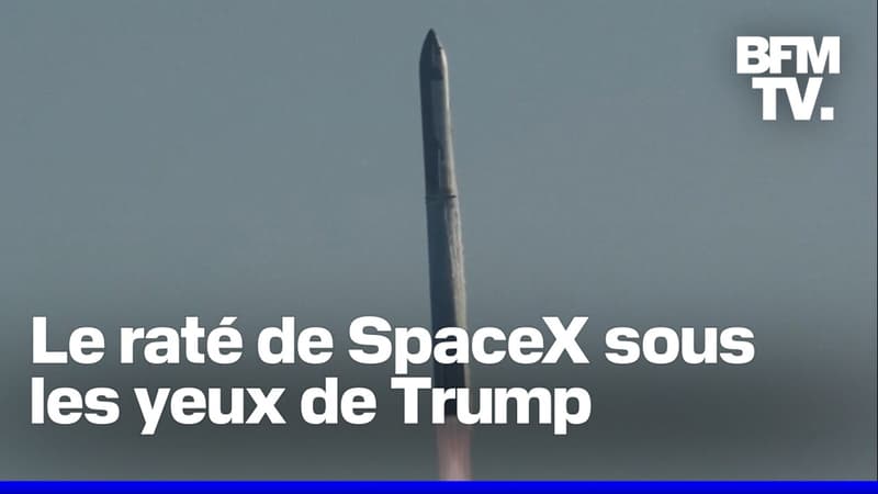 La fusée Starship d'Elon Musk échoue son retour sur Terre sous les yeux de Donald Trump