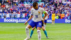Kylian Mbappé avec la France contre la Belgique à l'Euro 2024