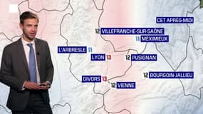 Météo Rhône: un temps nuageux avec un risque d'averses orageuses, jusqu'à 13°C attendus à Givors