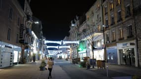 Une rue de Belfort, préfecture du Territoire de Belfort, en janvier 2021. 