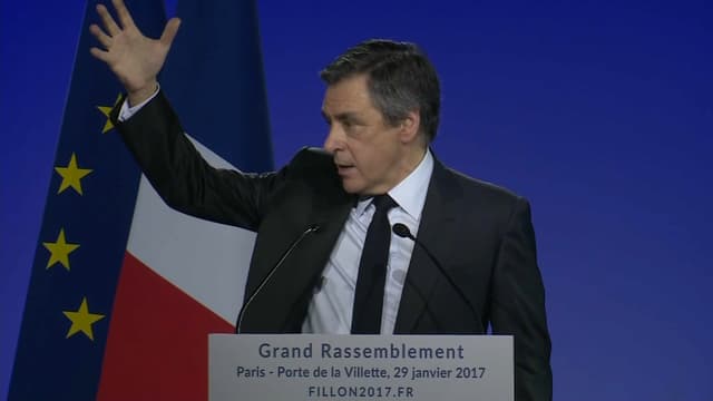 François Fillon a défendu une ligne dure pour la justice s'il est élu à la présidentielle.