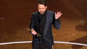Kieran Culkin remportant l'Oscar du meilleur acteur dans un second rôle le 2 mars 2025