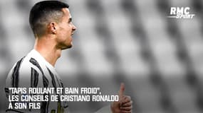 "Tapis roulant et bain froid", les conseils de Cristiano Ronaldo à son fils