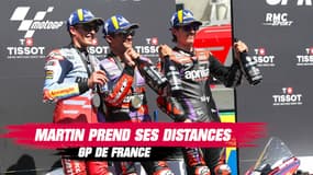 MotoGP - France : Martin creuse l'écart sur Bagnaia, course décevante pour les Français au Mans