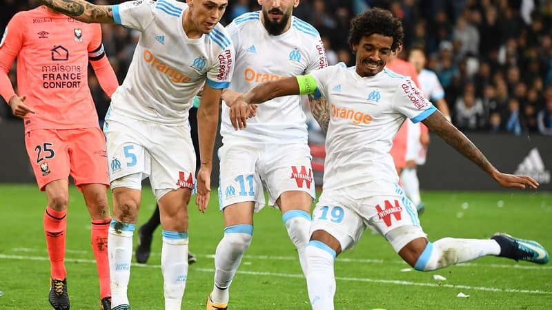 Luiz Gustavo (Marseille), buteur face à Caen