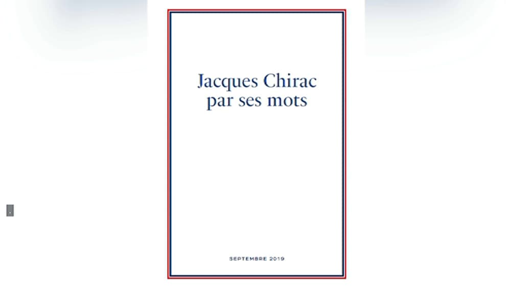 Hommage populaire à Jacques Chirac: voici le livret qui sera remis aux Français Hommage populaire à Jacques Chirac: voici le livret qui sera remis aux Français