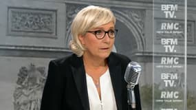 Marine Le Pen sur BFMTV, le 22 septembre. 