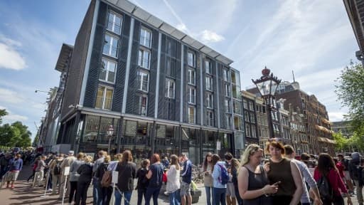 La maison d'Anne Frank, située à Amsterdam, 2015. 