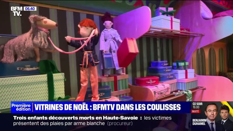 Paris: dans les coulisses des vitrines de Noël des grands magasins