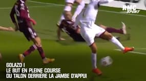 Golazo ! Le but en pleine course du talon derrière la jambe d'appui
