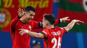 Cristiano Ronaldo et Francisco Conceiçao à l'Euro 2024.