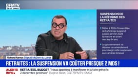 Suspension de la réforme des retraites: Richard Ramos (Modem) dénonce "un renoncement"