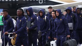 L'équipe de France à son arrivée en Allemagne pour disputer l'Euro, le 12 juin 2024