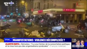 Retraites: des manifestations entachées par les tensions