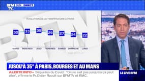 Jusqu'à 35° à Paris, Bourges et au Mans - 25/06