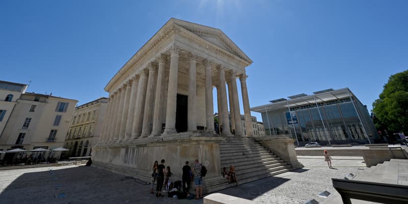 La Maison carrée de Nîmes, le 1er août 2022