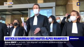 Justice: le barreau des Hautes-Alpes manifeste