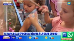 Le parc Belle Époque prend place à la gare du Sud, à Nice