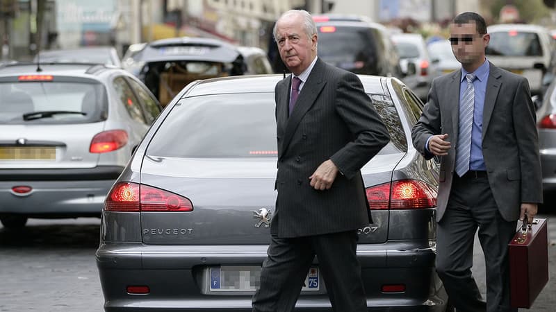 Edouard Balladur et son officier de sécurité