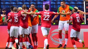 Les joueurs de Madagascar face au Nigéria, lors de la Coupe d'Afrique des Nations le 30 juin 2019