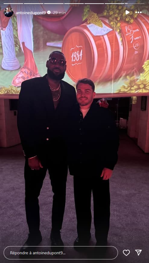 Antoine Dupont et LeBron James le 26 septembre 2024.