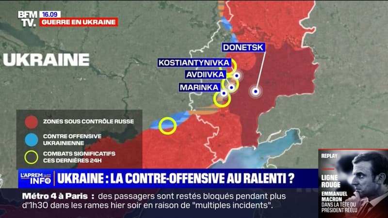 L'Ukraine revendique la reconquête de 100 kilomètres carrés de terrain dans sa contre-offensive